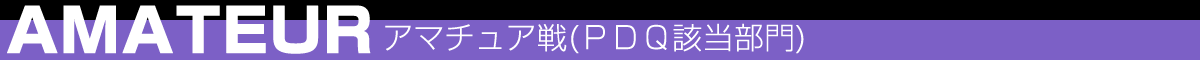 アマチュア戦(ＰＤＱ該当部門)